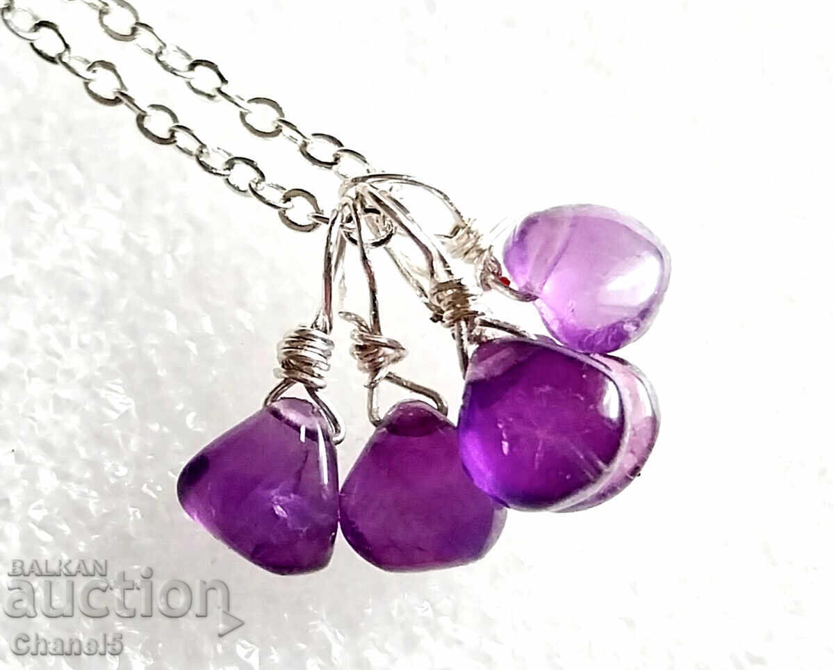 Auction MEDALLION with PURPLE AMETHYST AND SILVER 925 (122) Auction MEDALLION with PURPLE AMETHYST AND SILVER 925 (122)