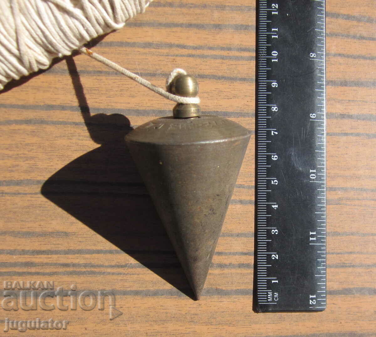 Auction old Bulgarian plumb line marked and included Auction old Bulgarian plumb line marked and included