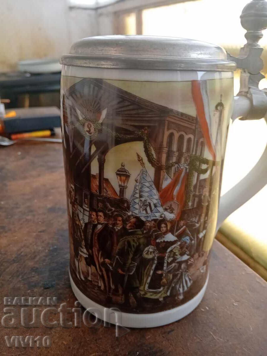 Cana vintage Germania cu desen