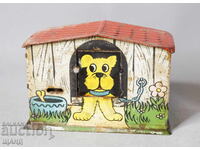 Old Metal Children's Toy Money Box Dog