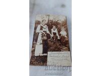 Photo Woman and Boy and Girl 1904