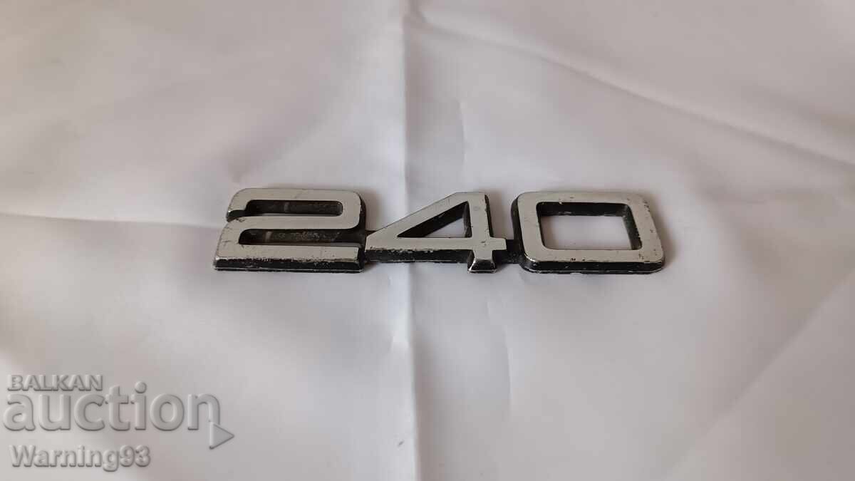Metal emblem - inscription from Volvo / Volvo 240 - Original with price 20.00 BGN | € 10.23 Metal emblem - inscription from Volvo / Volvo 240 - Original with price 20.00 BGN | € 10.23
