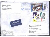 Traveled envelope with stamps 100 years of Disney Sports 2023 from Germany