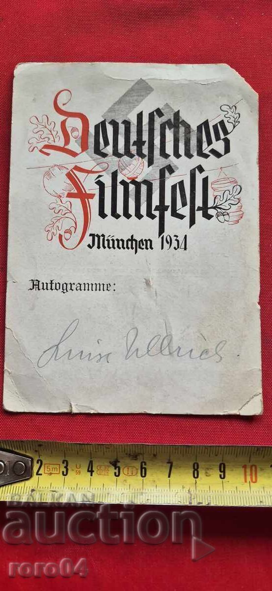 GERMANIA NAZISĂ - CARTE POȘTALĂ - SWASTIK - 1934 - 6