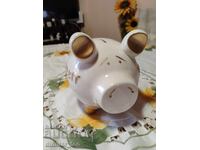 PIGGY BOX GERMAN PORCELAIN PIGGY BOX