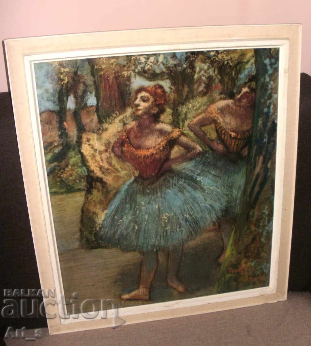 Μεγάλη έγχρωμη εκτύπωση του πίνακα "Δύο Χορευτές" του Ντεγκά με τιμή 50.00 BGN | € 25.56 Μεγάλη έγχρωμη εκτύπωση του πίνακα "Δύο Χορευτές" του Ντεγκά με τιμή 50.00 BGN | € 25.56