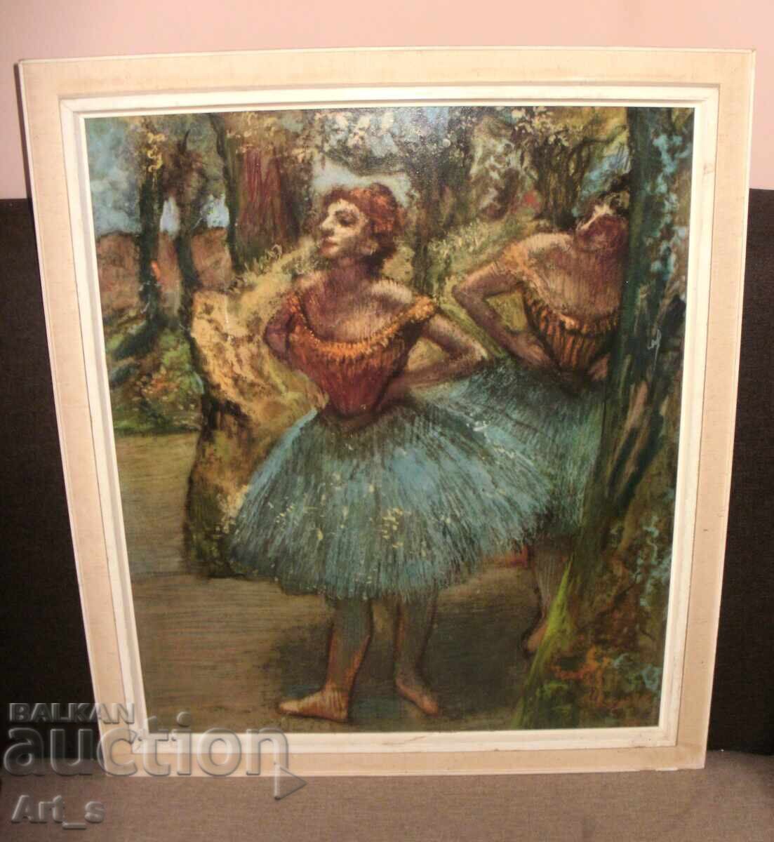 Large color print of the painting "Two Dancers" by Degas Large color print of the painting "Two Dancers" by Degas