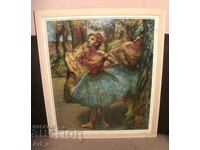 Large color print of the painting "Two Dancers" by Degas