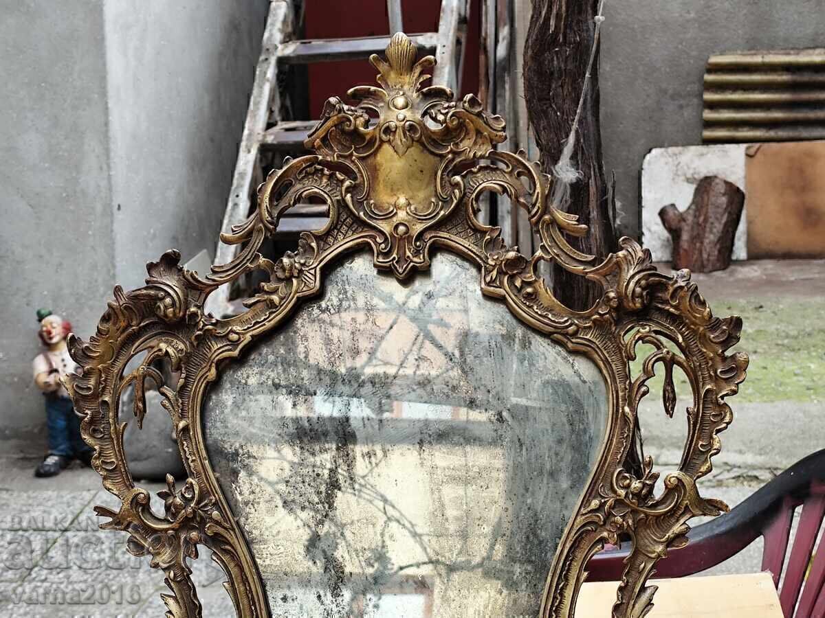 Delivery of Table Mirror Bronze Louis XV Style, 19th Century Delivery of Table Mirror Bronze Louis XV Style, 19th Century