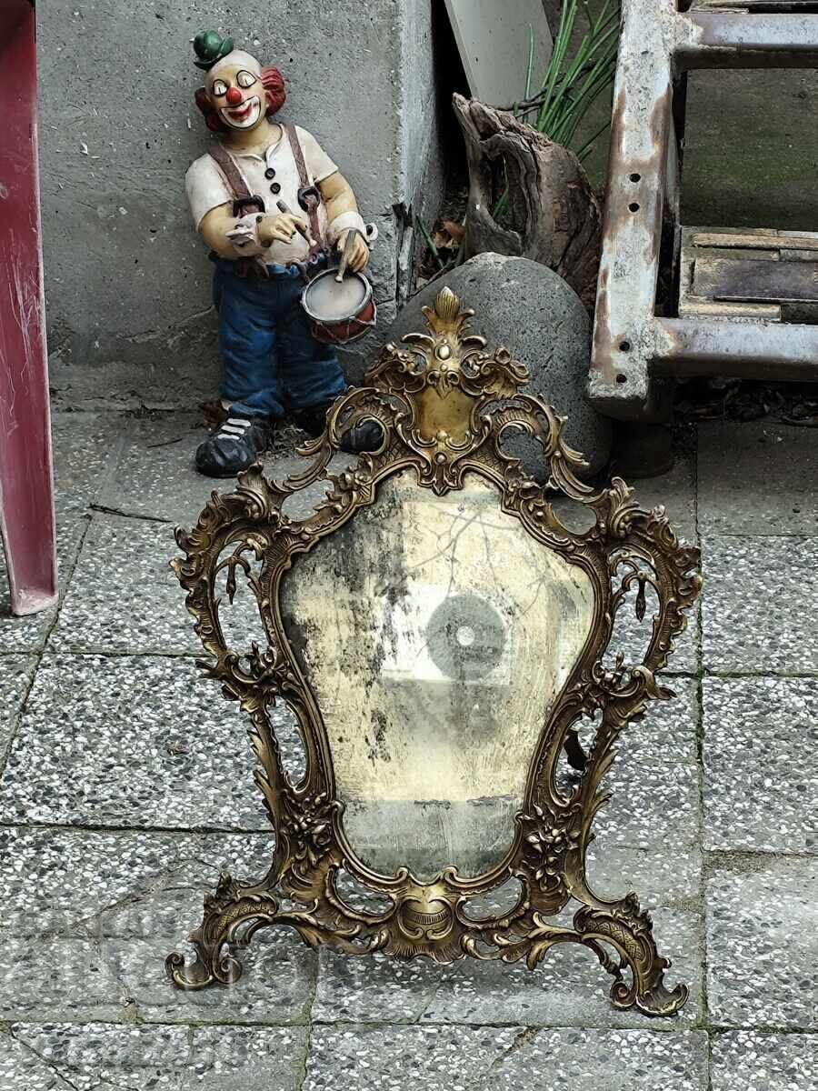 Table Mirror Bronze Louis XV Style, 19th Century - 5 Table Mirror Bronze Louis XV Style, 19th Century - 5