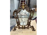 Table Mirror Bronze Louis XV Style, 19th Century