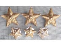 17925 Five-pointed Star for military uniform - screw - LOT-6pcs