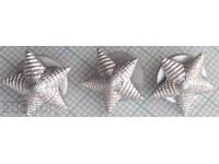 17931 Five-pointed Star for military uniform - screw - LOT-3pcs