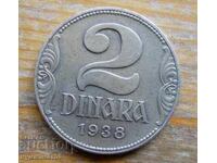 2 dinari 1938 - Iugoslavia