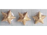 17932 Five-pointed Star for military uniform - screw - LOT-3pcs