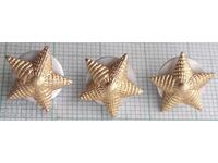 17933 Five-pointed Star for military uniform - screw - LOT-3pcs