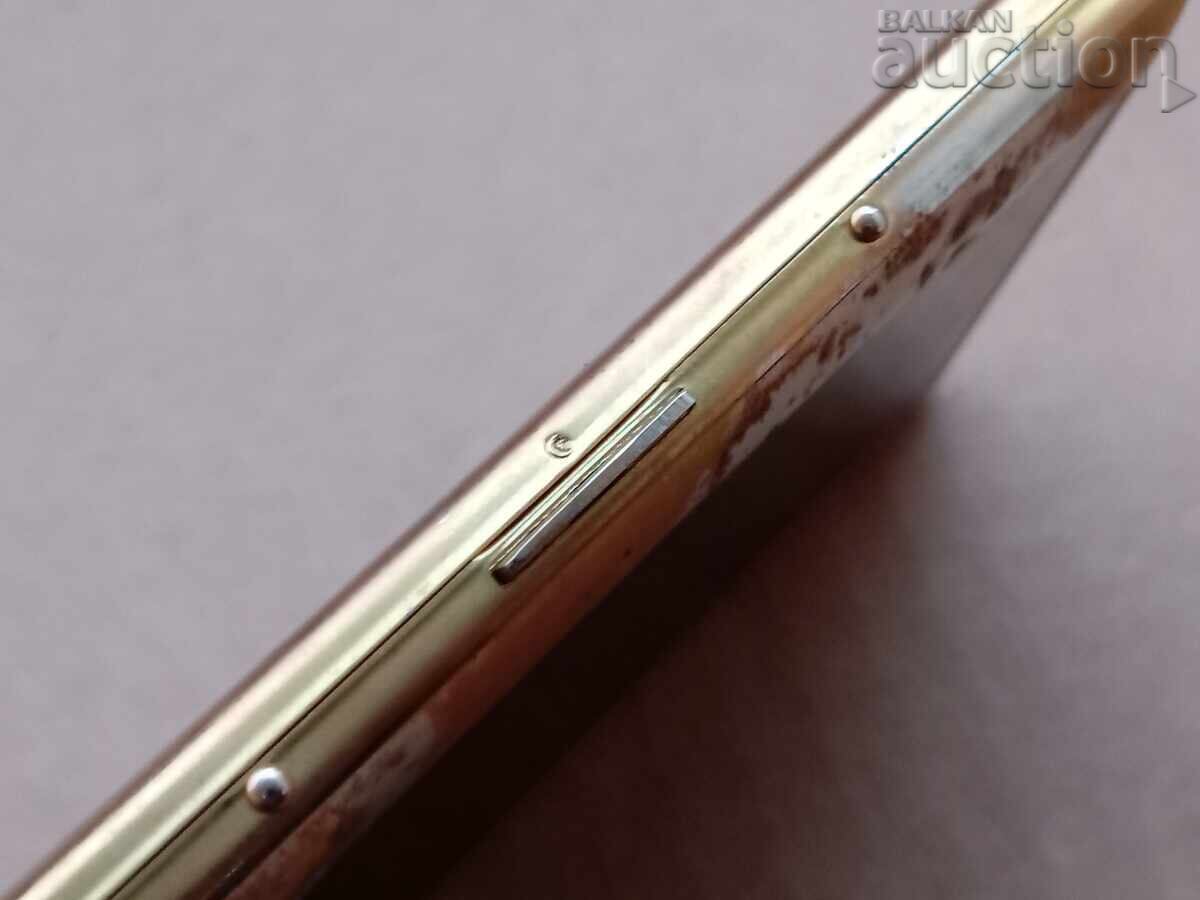 retro vintage bronze business card holder with mirror cigarette case box - 6 retro vintage bronze business card holder with mirror cigarette case box - 6