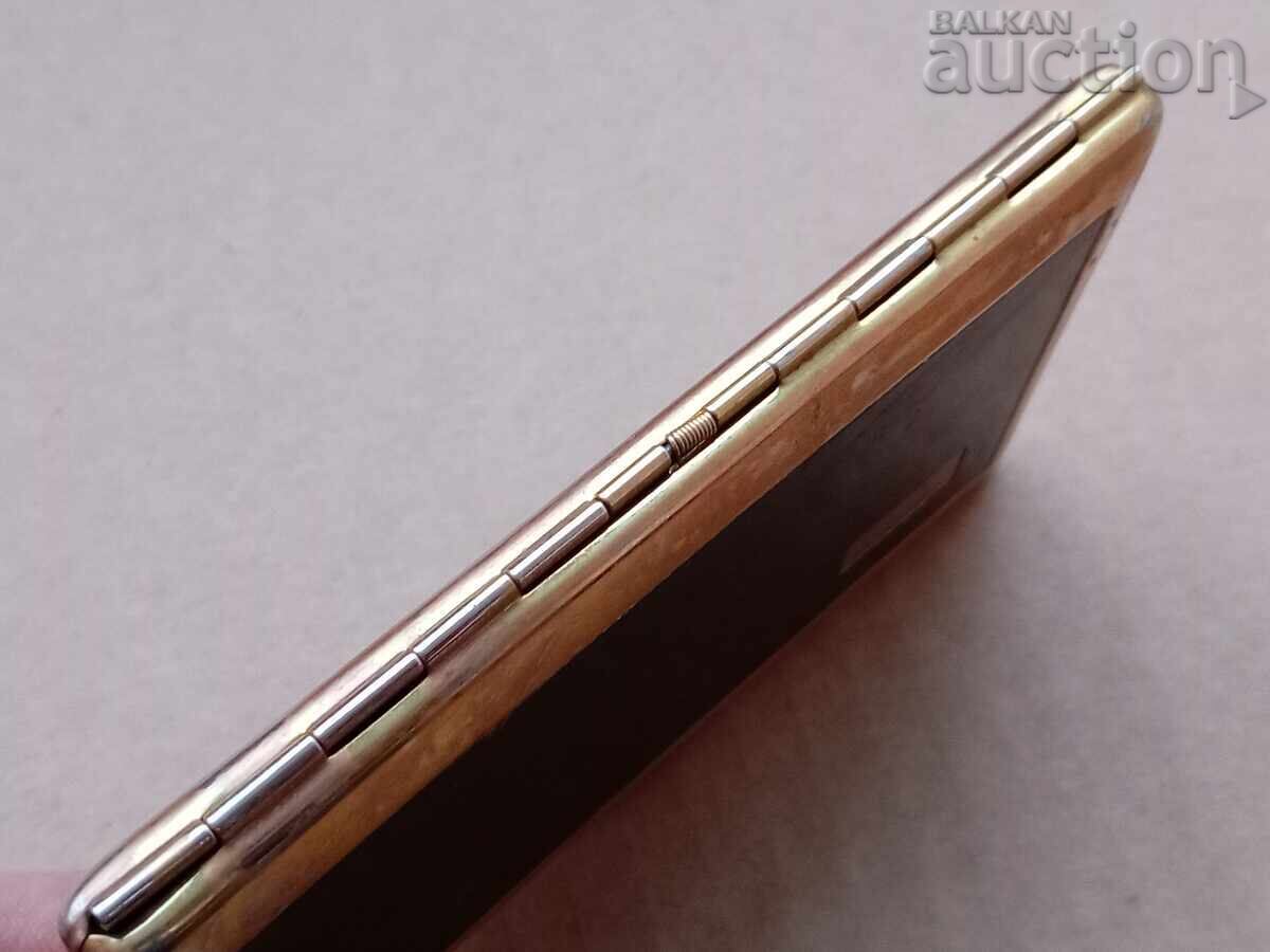 retro vintage bronze business card holder with mirror cigarette case box - 7 retro vintage bronze business card holder with mirror cigarette case box - 7