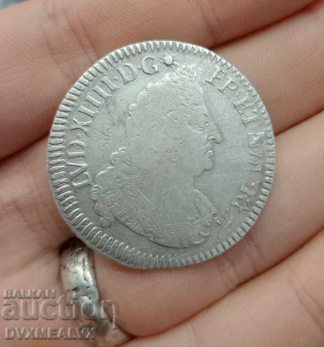 1/2 Екю на Крал Луи XIV - 1694г. ЧЕТЕТЕ ОПИСАНИЕТО с цена € 115.04 | 225.00 лв.