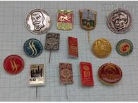 STARA ZAGORA BADGES LOT OF 14 NUMBERS