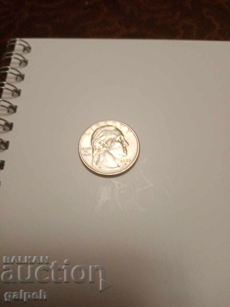 COIN USA - 25 cents 2022 - 2 BGN. with price 2.00 BGN | € 1.02
