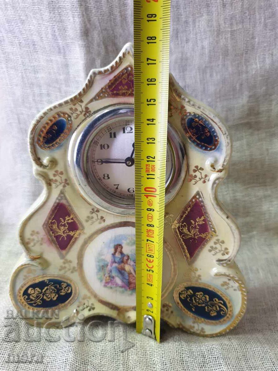 Antique Renaissance porcelain mantel clock - 6 Antique Renaissance porcelain mantel clock - 6