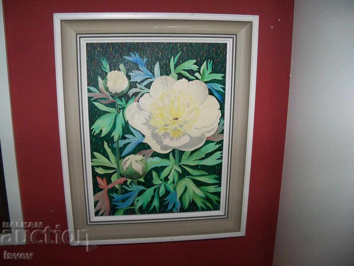 Delivery of Very beautiful oil painting Peony