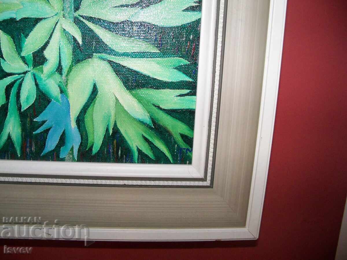 Very beautiful oil painting Peony - 5