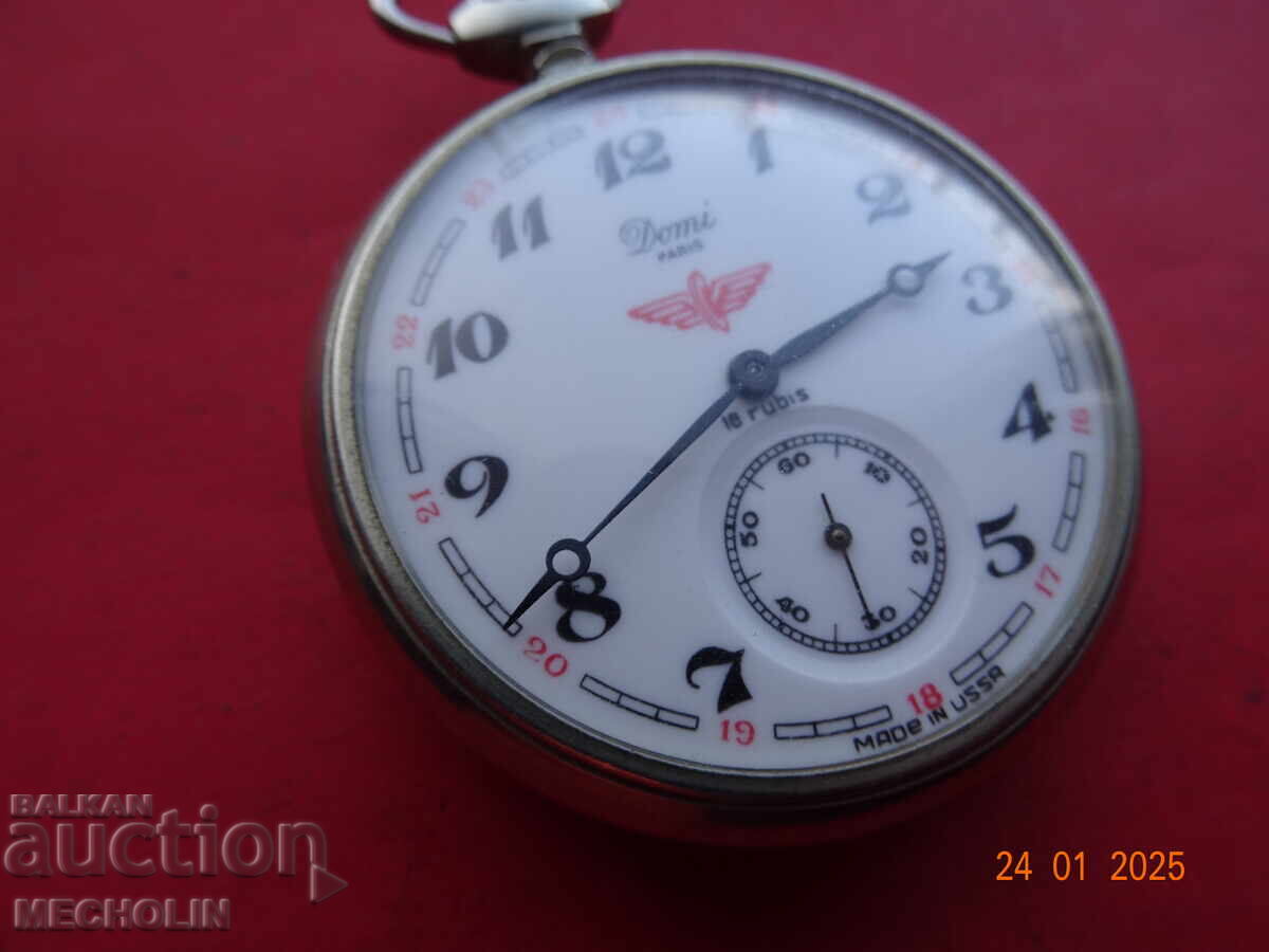 COLLECTIBLE POCKET WATCH RUSSIAN LIGHTNING DOMI with price 155.00 BGN | € 79.25