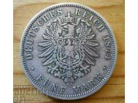 5 Marks 1874 (Silver) - Prussia ( A )