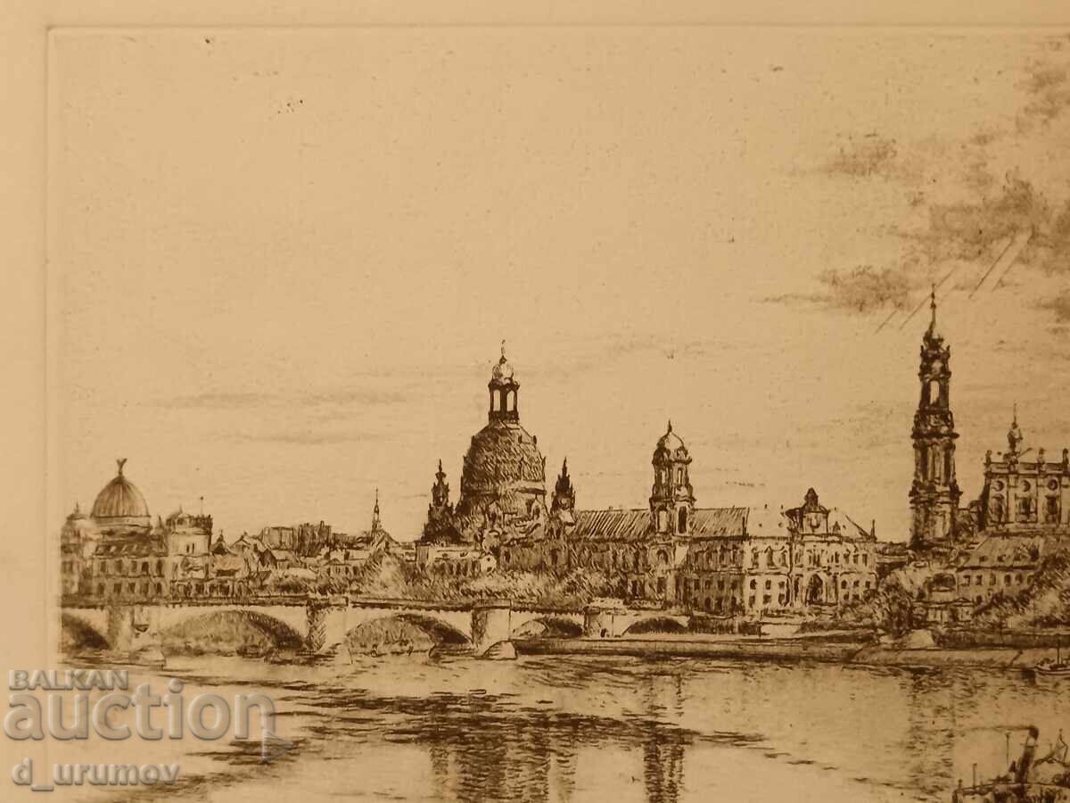 Auction Beautiful etching by German graphic artist Albin Mildner–c. 1930 Auction Beautiful etching by German graphic artist Albin Mildner–c. 1930