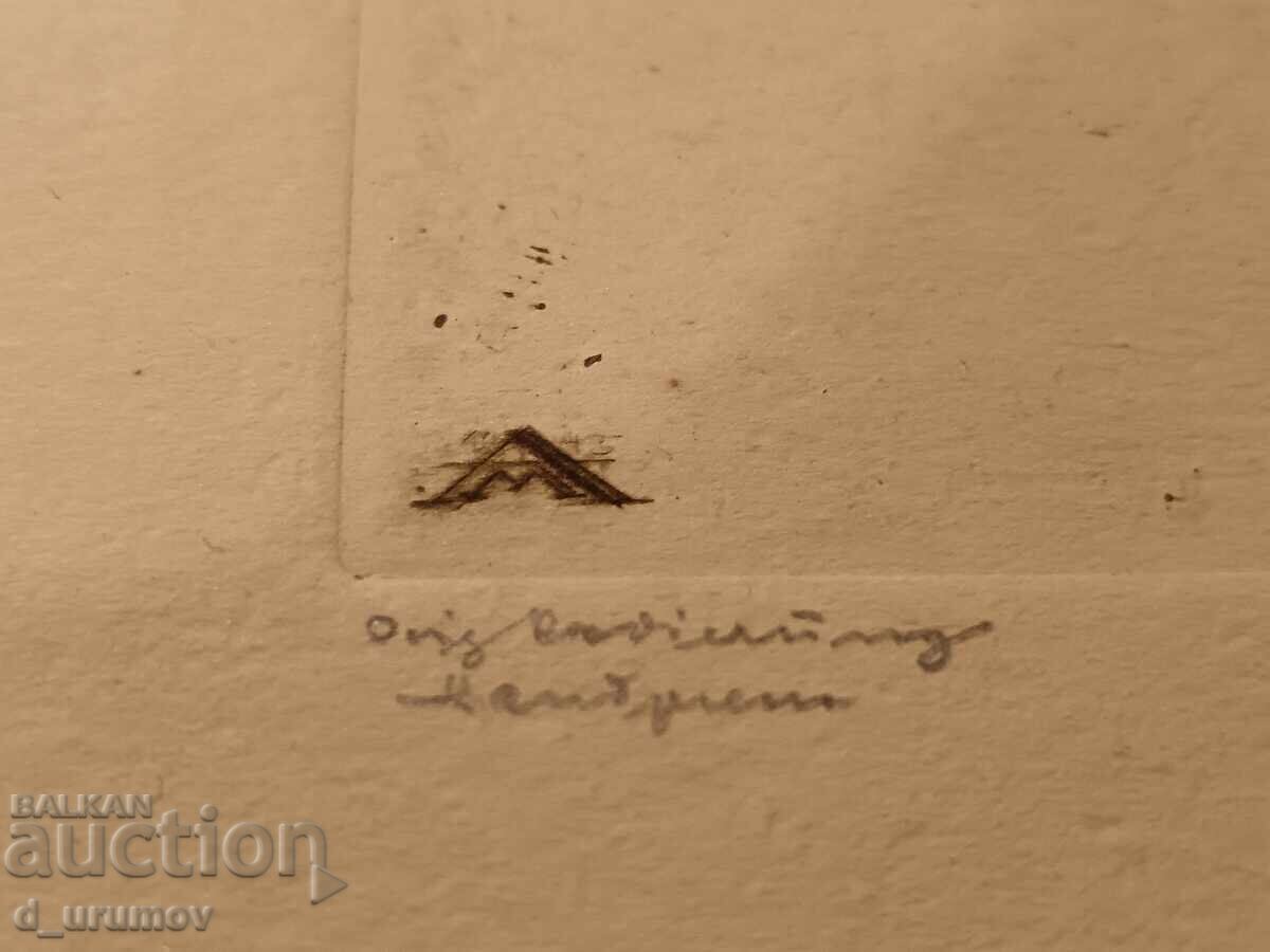 Beautiful etching by German graphic artist Albin Mildner–c. 1930 - 6 Beautiful etching by German graphic artist Albin Mildner–c. 1930 - 6