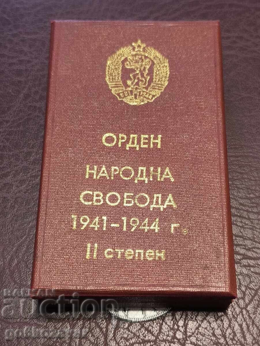 Delivery of Order of People's Freedom 1941-1944 II degree Delivery of Order of People's Freedom 1941-1944 II degree
