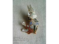 Insigna - personaj de desene animate iepure - Bugs Bunny / Bugs Bunny