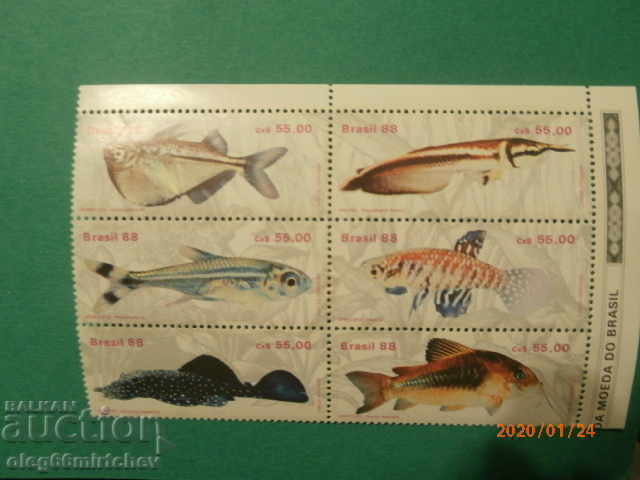 Brazil 1990 FISH MI# 2276/81 - clean Brazil 1990 FISH MI# 2276/81 - clean