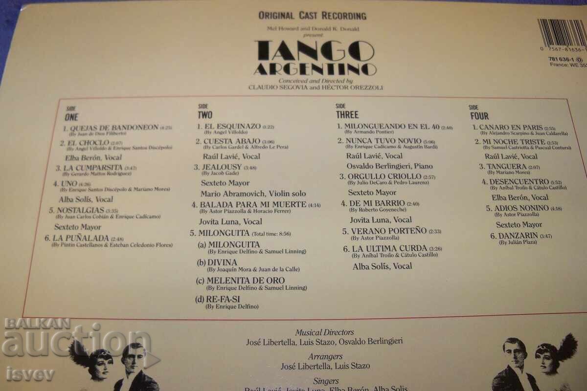 Livrarea Selecție de tango argentinian, set de 2 discuri în coperta comună.