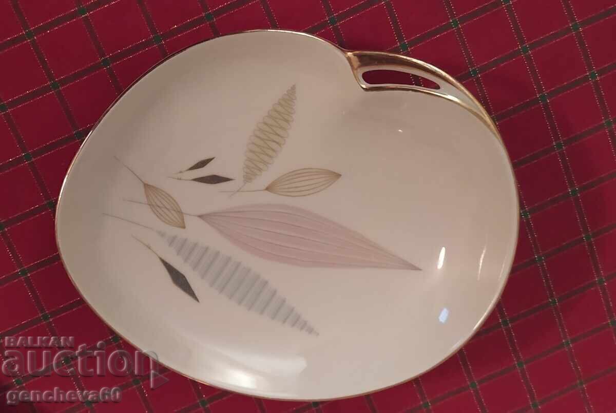 Retro porcelain apple plate Bavaria