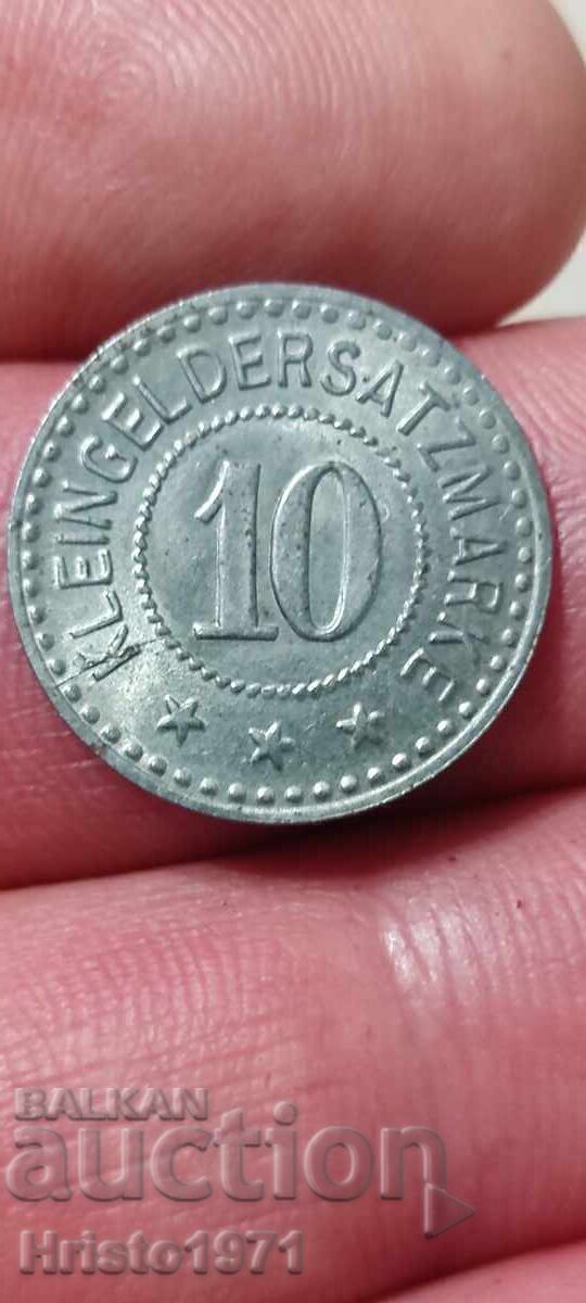 10 pfennig 1917 orașul Coburg