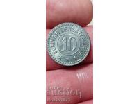 10 pfennig 1917 orașul Coburg