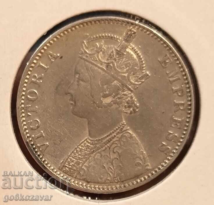 Британска Индия 1 рупия 1900г Сребро ! Рядка ! с цена 110.00 лв. | € 56.24 Британска Индия 1 рупия 1900г Сребро ! Рядка ! с цена 110.00 лв. | € 56.24