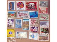 Lot 1. 20 normal, different stamped stamps