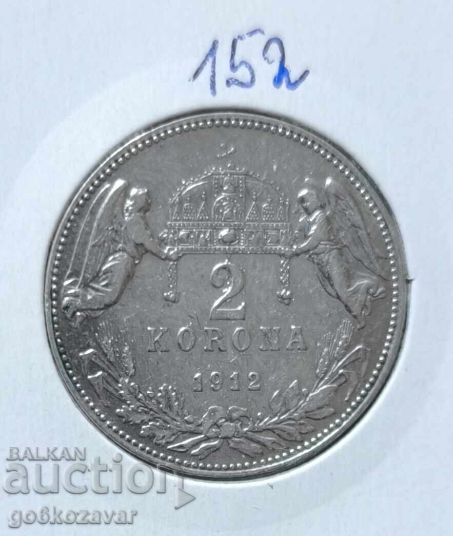 Hungary 2 crowns 1912 Silver! Hungary 2 crowns 1912 Silver!