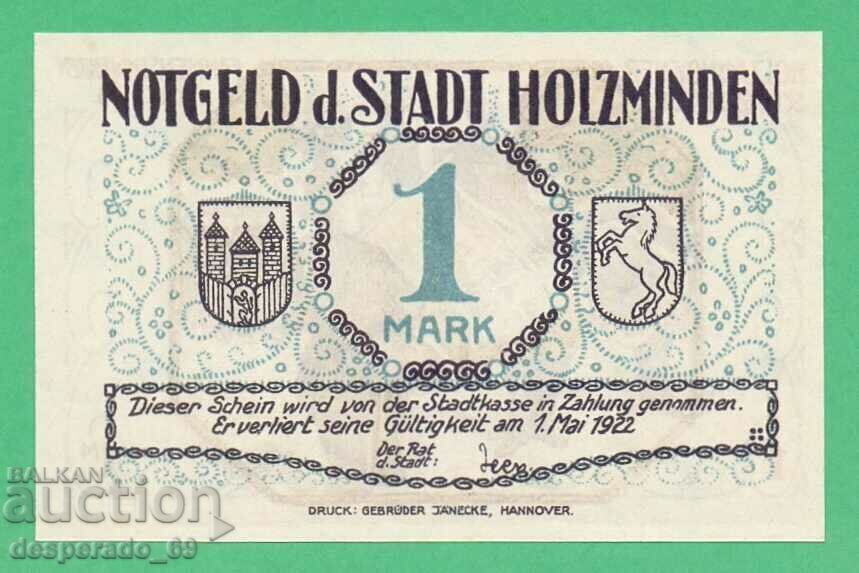 (¯`'•.¸NOTGELD (city Holzminden) 1922 UNC -1 stamp¸.•'´¯) with price 3.00 BGN | € 1.53