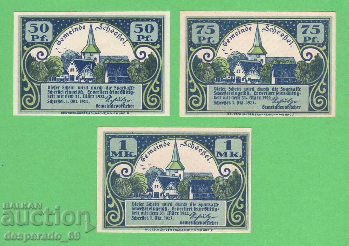 (¯`'•.¸NOTGELD (гр. Scheeßel) 1921 UNC -3 бр.банкноти¸.•'´¯) с цена € 4.00 | 7.82 лв. (¯`'•.¸NOTGELD (гр. Scheeßel) 1921 UNC -3 бр.банкноти¸.•'´¯) с цена € 4.00 | 7.82 лв.