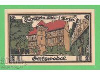 (¯`'•.¸NOTGELD (гр. Salzwedel) 1921 UNC -1 марка¸.•'´¯)