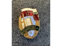 Badge Excellent in military and political training II grade enamel