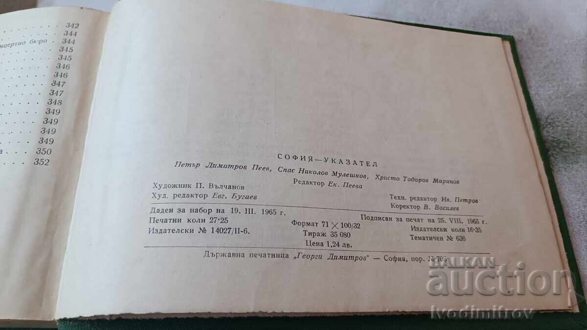 Sofia Directory 1965 with price 7.65 BGN | € 3.91
