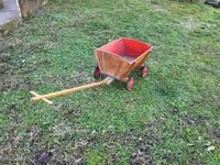 Old wooden garden cart