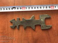 ANTIQUE 8 POSITION WRENCH SOLID TOOL