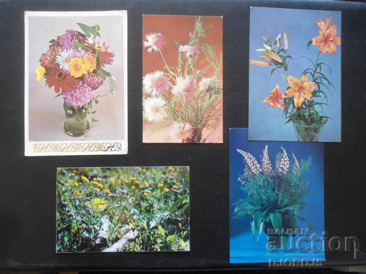 Auction Old Bulgarian greeting cards, 10 pieces Auction Old Bulgarian greeting cards, 10 pieces